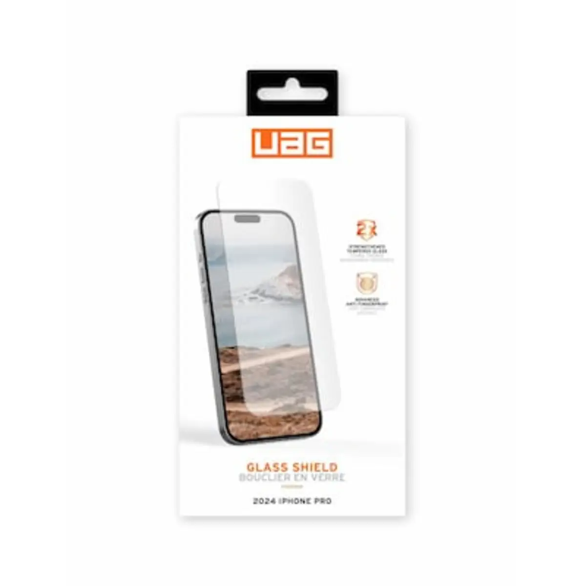 Urban Armor Gear Tempered Glass Displayschutz Apple iPhone 16 Pro