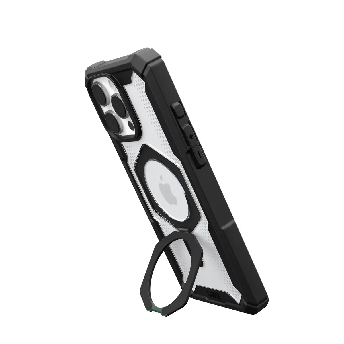 Urban Armor Gear Plasma XTE MagSafe Kickstand Handyhülle Apple iPhone 16 Pro Max schwarz/transparent