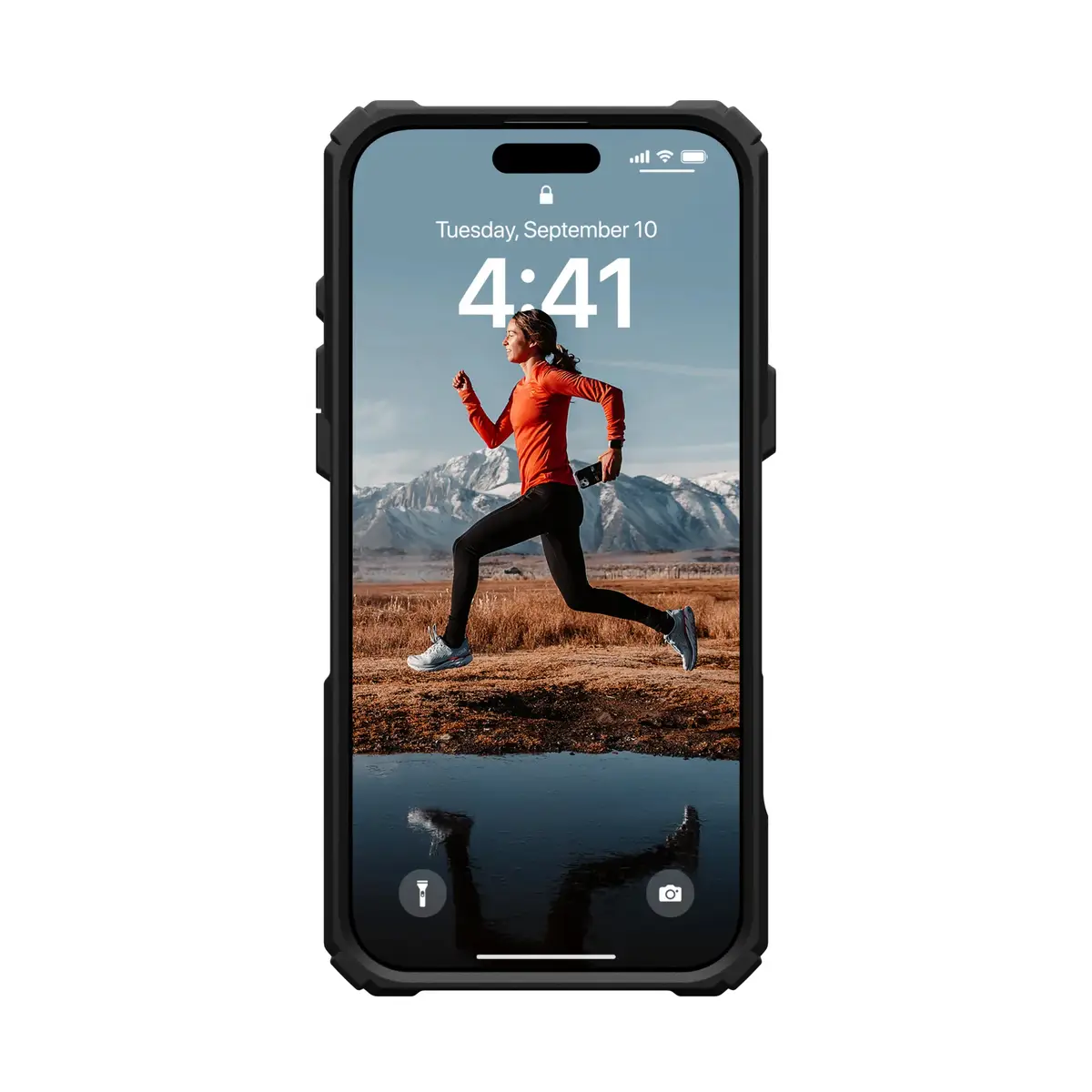 Urban Armor Gear Plasma XTE MagSafe Kickstand Handyhülle Apple iPhone 16 Pro Max schwarz/transparent