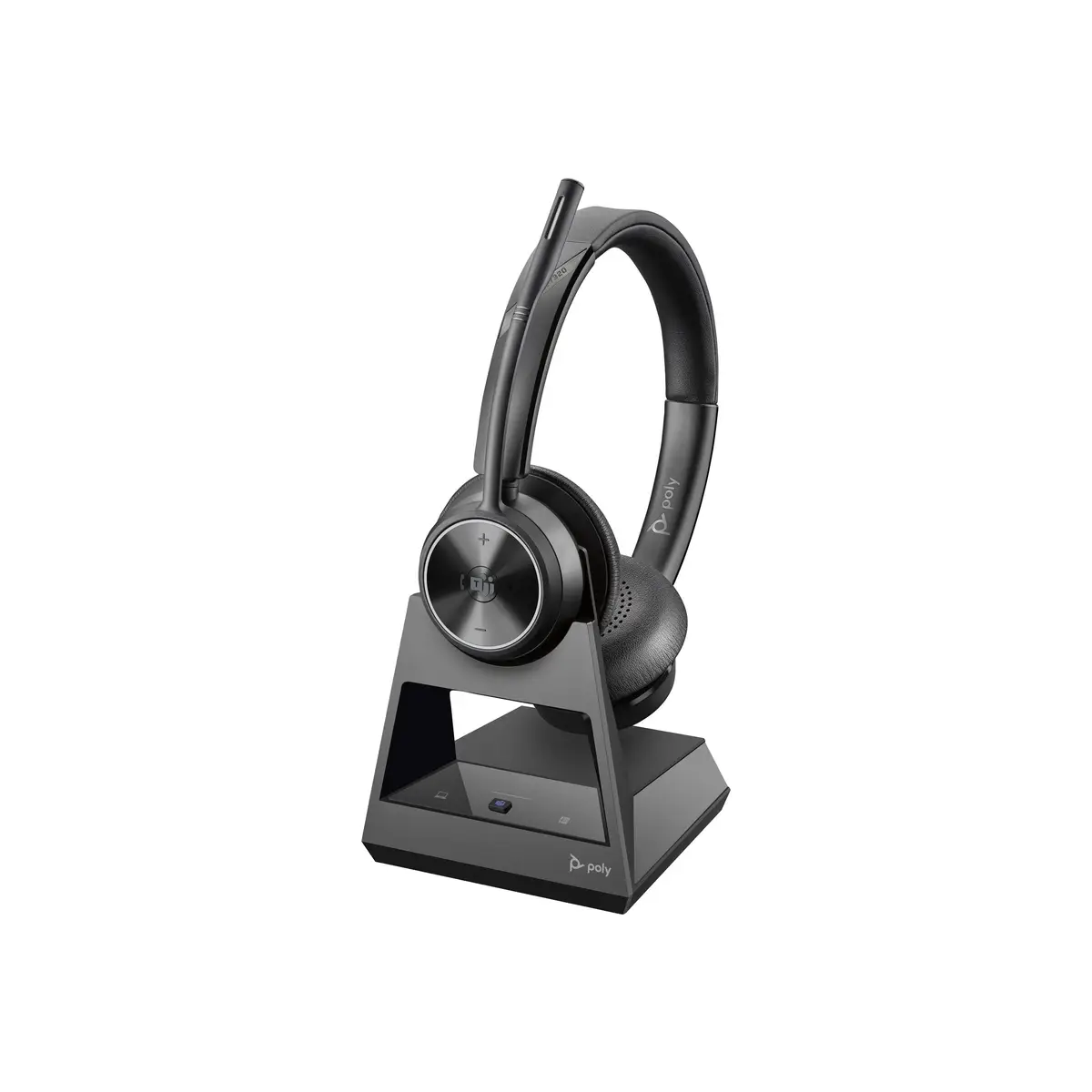 Poly Savi 7320 Savi 7300 series Headset On-Ear DECT kabellos USB-A über DECT-Adapter Schwarz