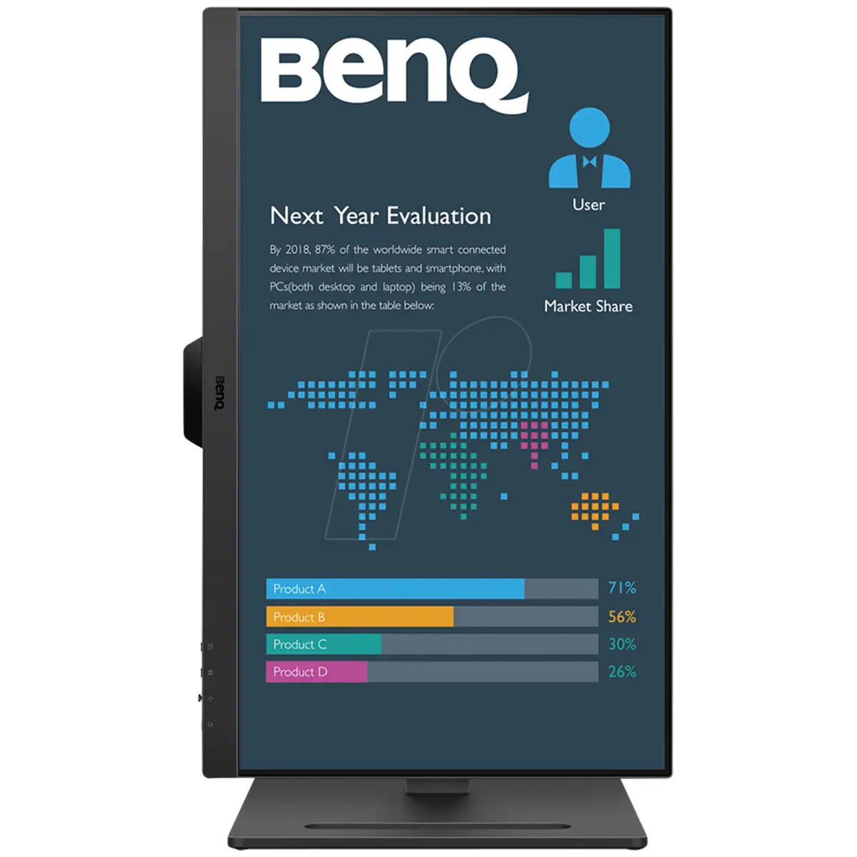 BL2490T Business LED-Monitor 60,5cm 23,8" 1920x1080 Pixel 250 cd/m²  1300:1 2xHDMI Displayport Schwarz