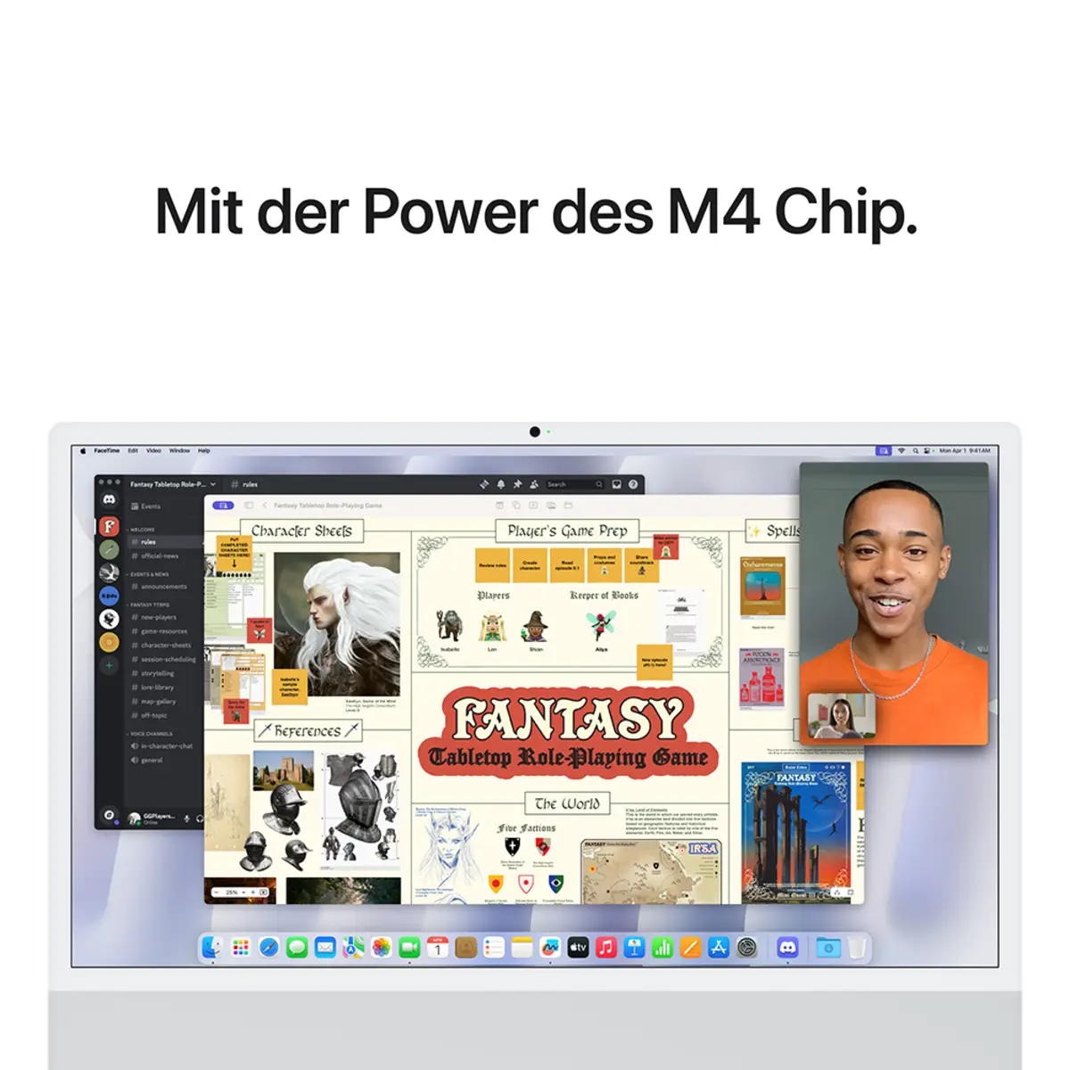 iMac silber mit Retina 4.5k Display Nanotexturglas Apple M4 10C 61cm (24") 24GB RAM 2TB SSD Gigabit Ethernet Magic Mouse 2 + Magic Keyboard mit TouchID und Ziffernblock Deutsch