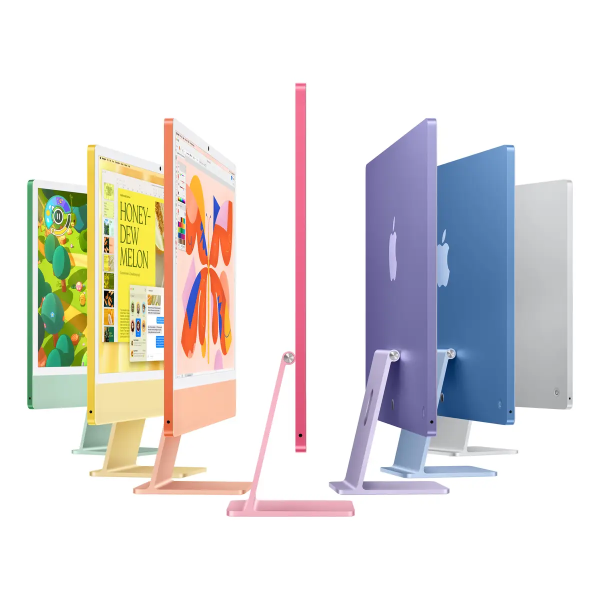 iMac rose mit Retina 4.5k Display Standardglas Apple M4 8C61cm (24") 24GB RAM 1TB SSD Gigabit Ethernet Magic Mouse 2 + Magic Keyboard Deutsch