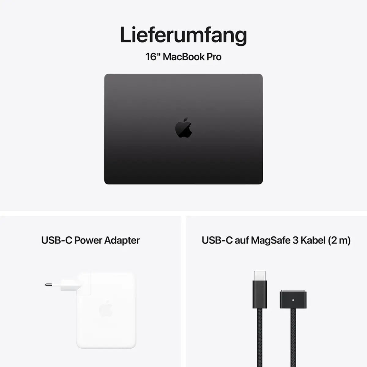 MacBook Pro Apple M4 Max 16C Deutsch 48GB RAM 4TB SSD 41,1cm (16") Retina Nanotexturglas 140W EU-Plug Space Schwarz