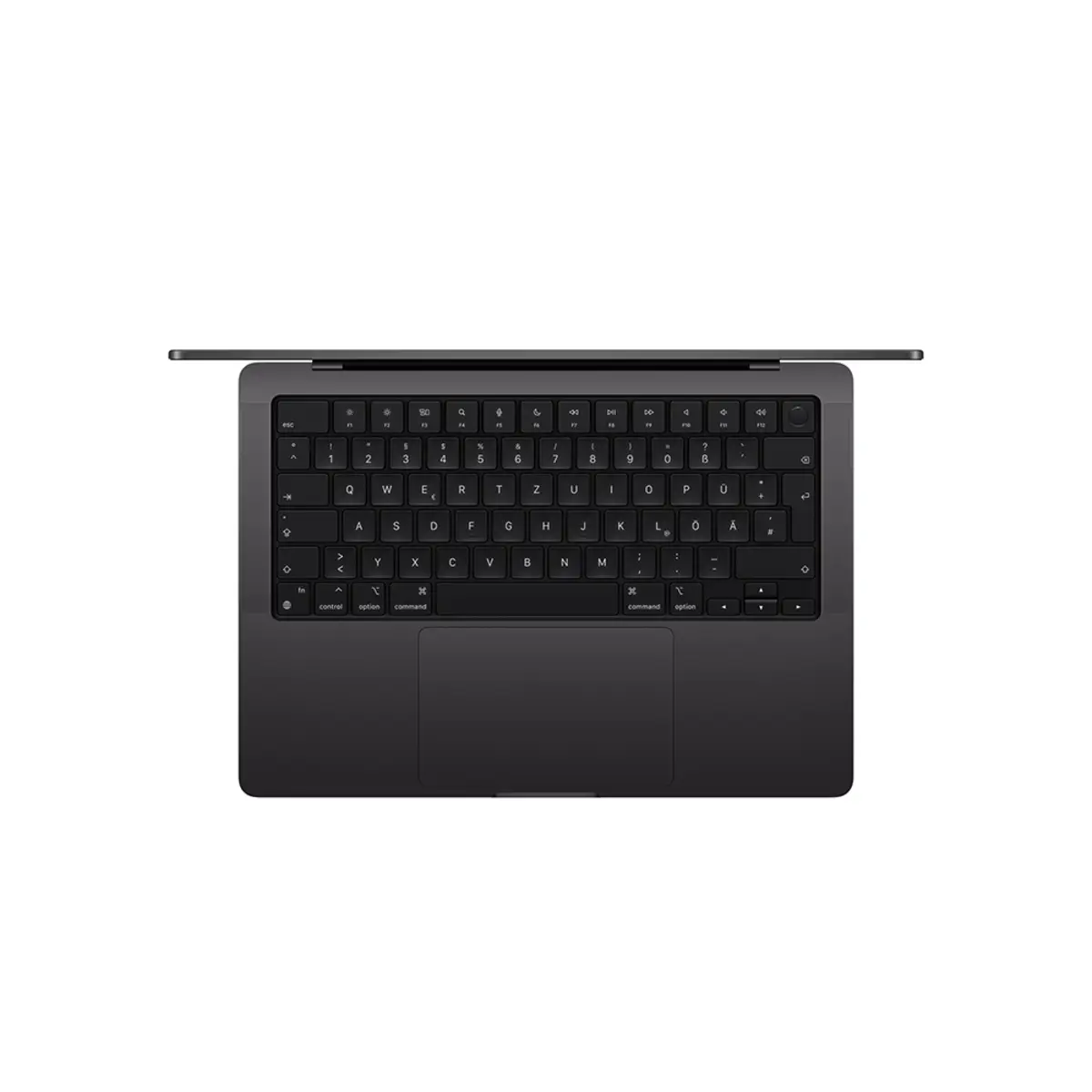 MacBook Pro Apple M4 Max 16C Deutsch 128GB RAM 2TB SSD 36 cm (14,2") Retina Standardglas 96W EU-Plug Space Schwarz