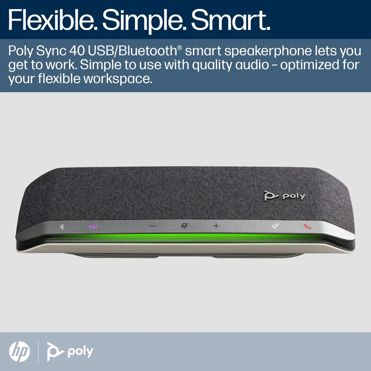 Poly Sync 40-M Freisprecheinrichtung USB-A/USB-C/Bluetooth