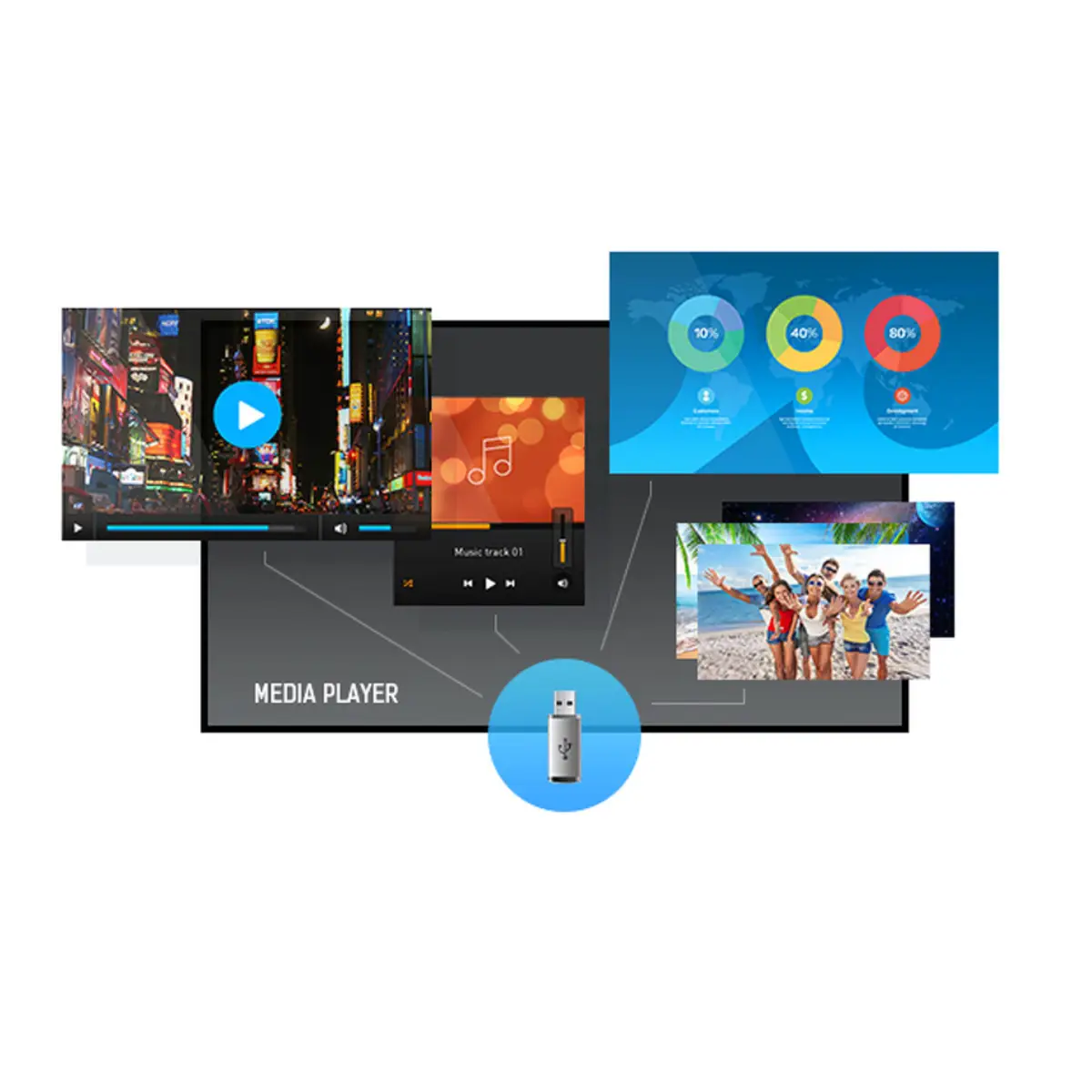 ProLite LH8664UHS-B2AG 218cm (86") Digital Signage 3840x2160 Pixel 500cd/m² 1200:1 8ms