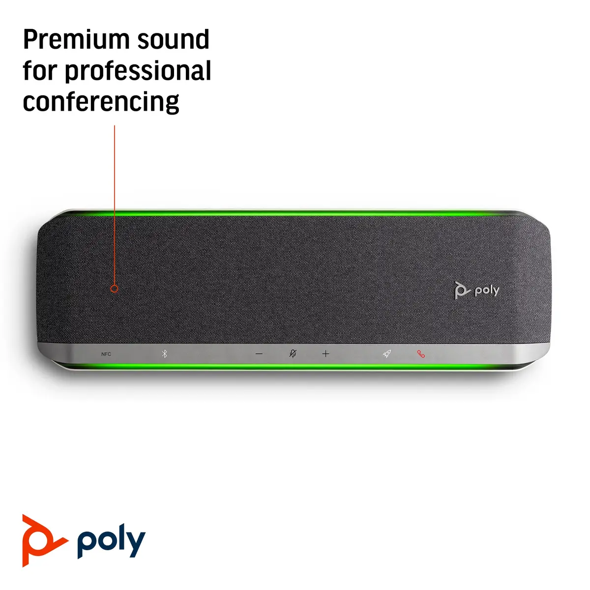 Poly Sync 60 Smarte Freisprecheinrichtung USB/Bluetooth Schwarz/Silber