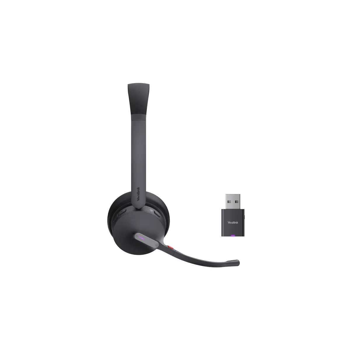 WH64 Hybrid Dual Headset On-Ear DECT / Bluetooth kabellos USB-A über DECT-Adapter USB-C Zertifiziert für Microsoft Teams