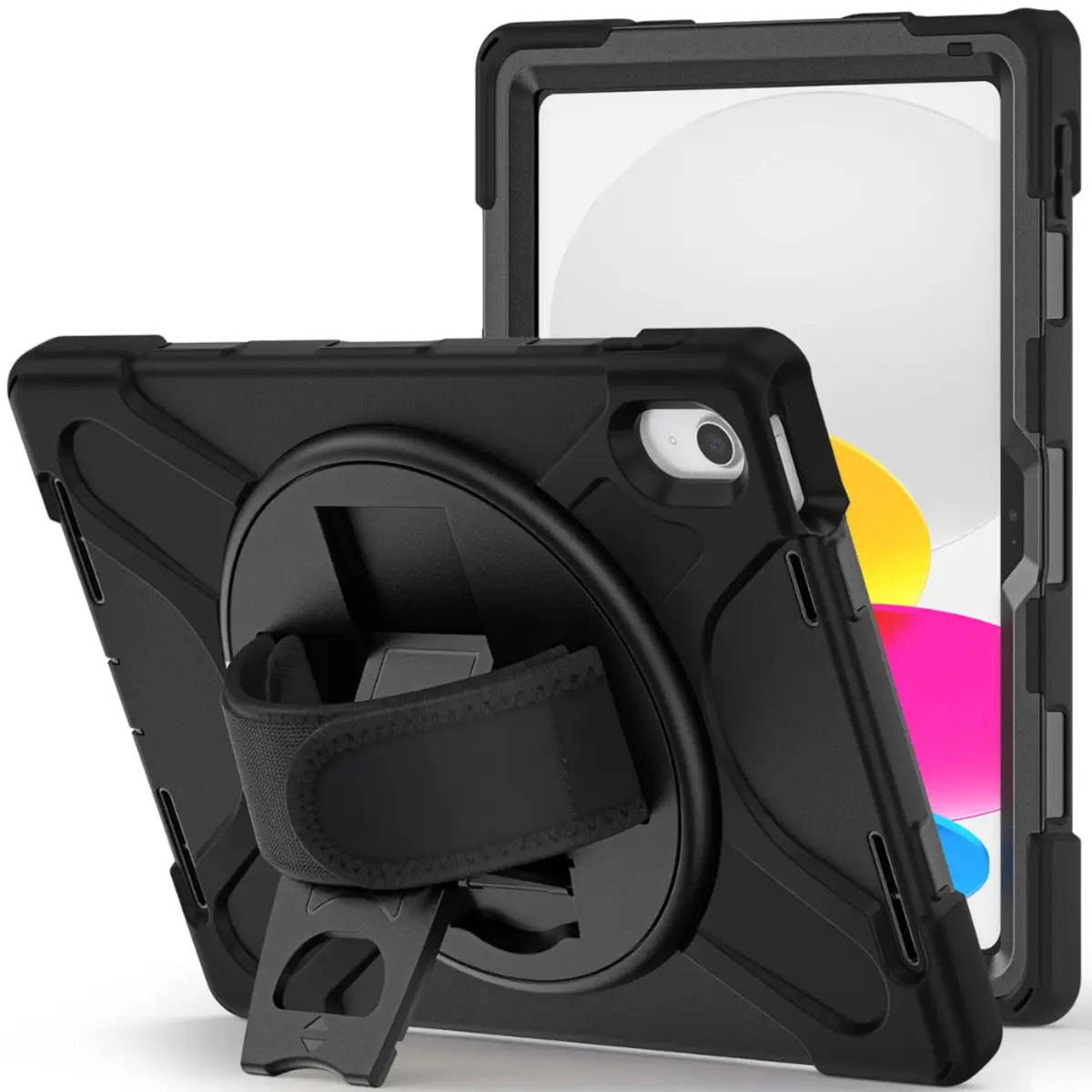 JLC Schwarze Wolverine mit Bildschirm Hülle für Apple iPad 2022 27,7 cm 10,9" Schwarz
