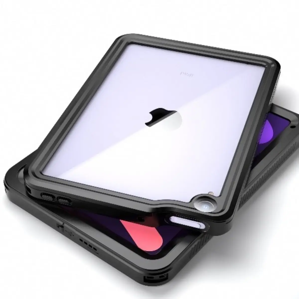 JLC IP68 Wasserdichte Tasche mit 360°-Komplettschutz für Apple iPad Mini 6 21,1 cm 8,3" Schwarz