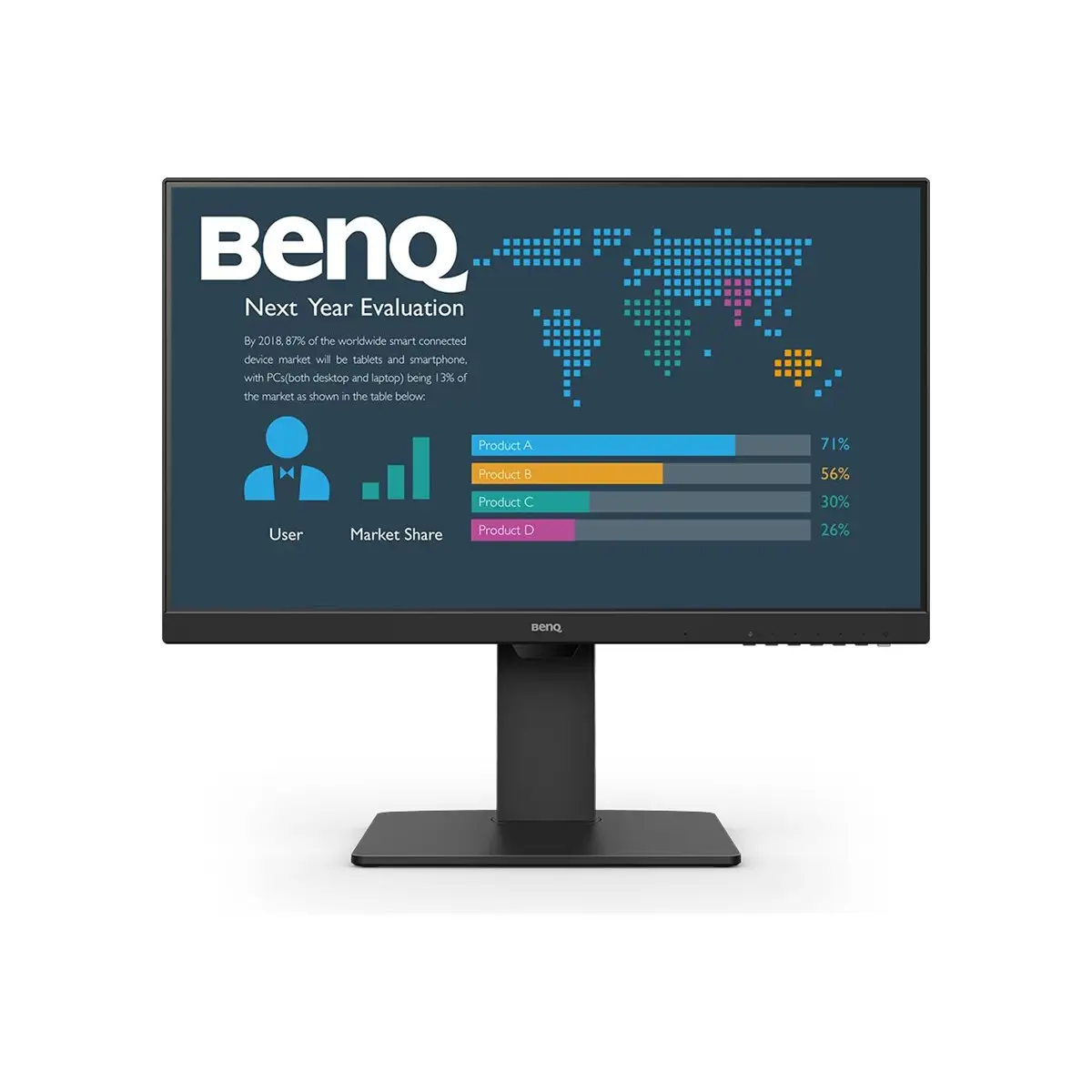 BL2786TC LED-Monitor 68,6 cm 27" 1920x1080 Full HD 1080p 100 Hz IPS 250 cd/m² 1300:1 5 ms HDMI DisplayPort USB-C Lautsprecher Schwarz