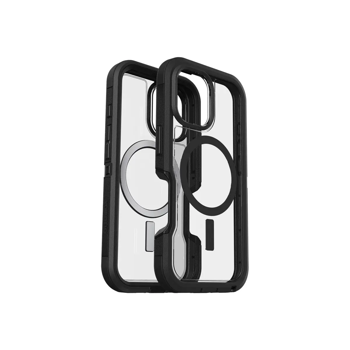 Defender Series XT Hülle für Apple iPhone 16 Kompatibel mit MagSafe Dark Side (transparent/schwarz)