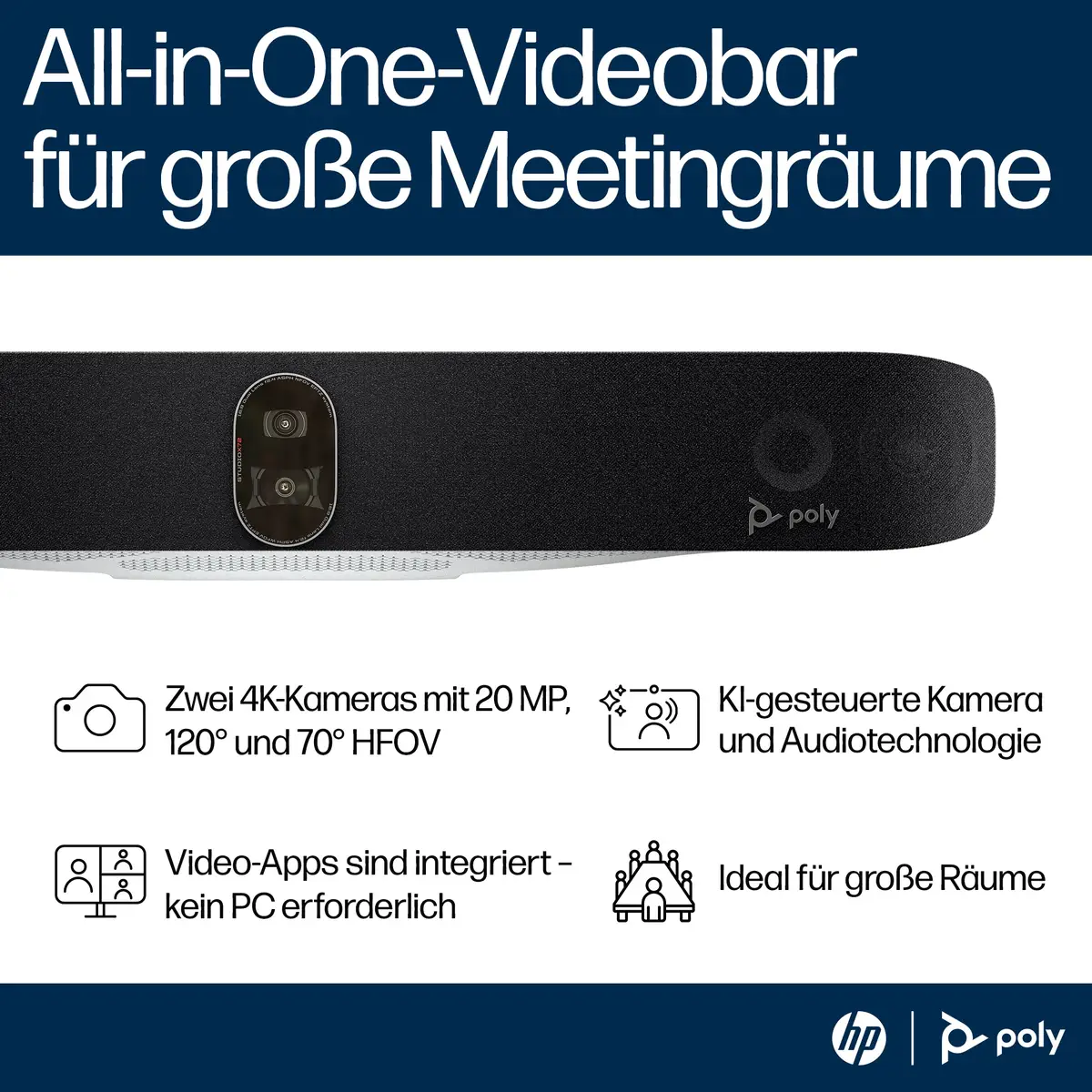 Poly Studio X72 All-In-One Video Bar EU