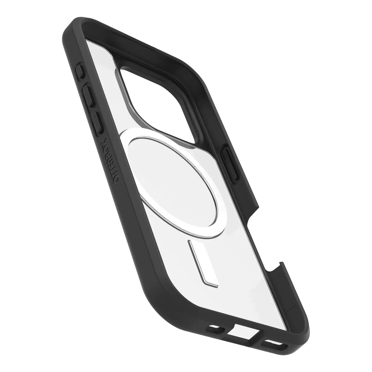 React SeriesHülle für Apple iPhone 16 Pro kompatibel mit MagSafe Black Crystal (transparent/schwarz)