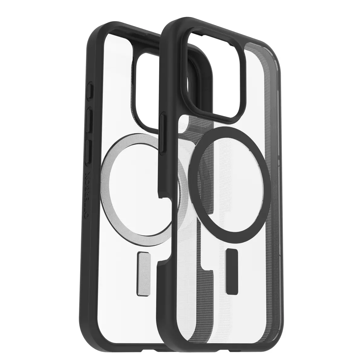 React SeriesHülle für Apple iPhone 16 Pro  kompatibel mit MagSafe Black Crystal (transparent/schwarz)