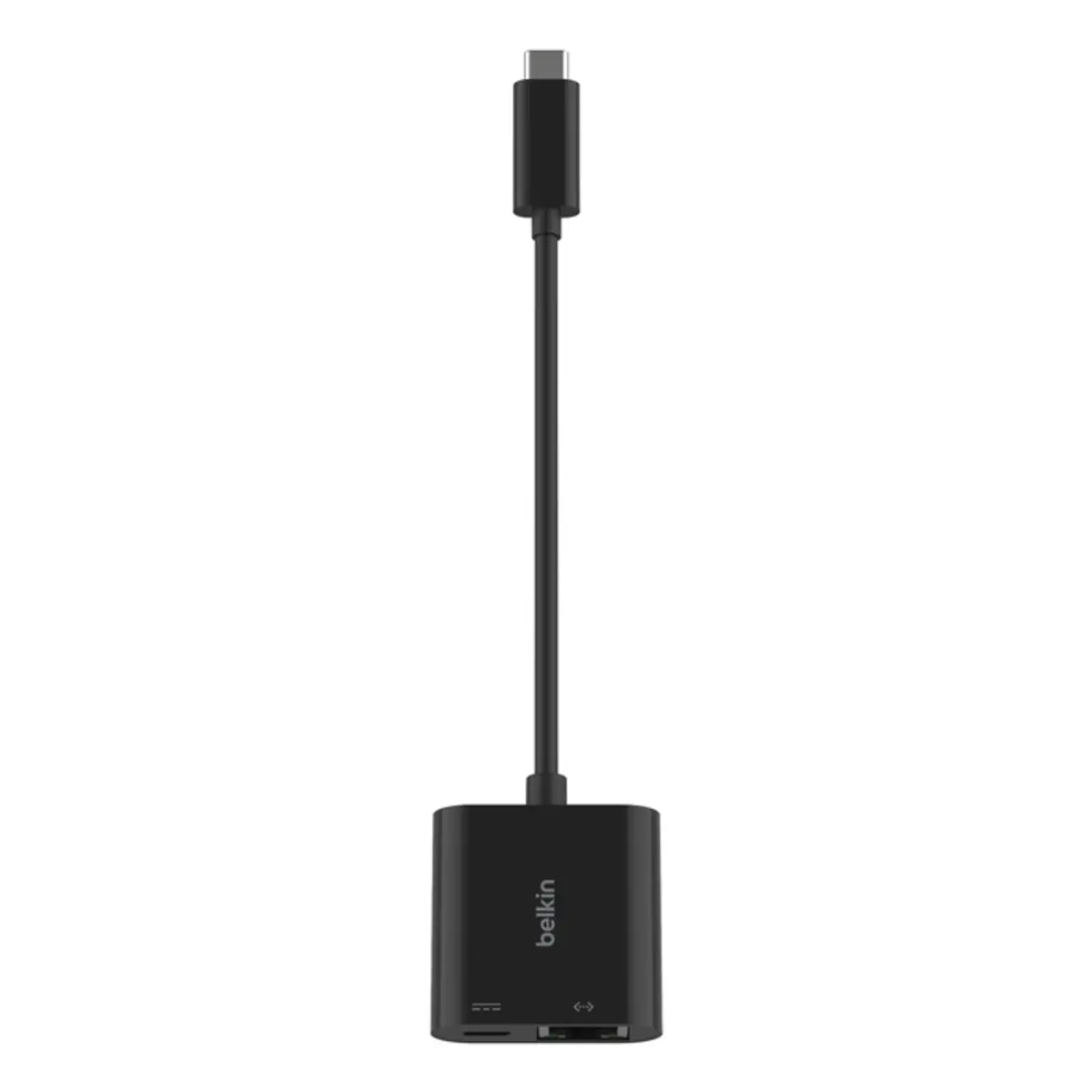 Netzwerkadapter USB-C Gigabit Ethernetx1 + USB-C (nur Spannungsversorgung) Schwarz