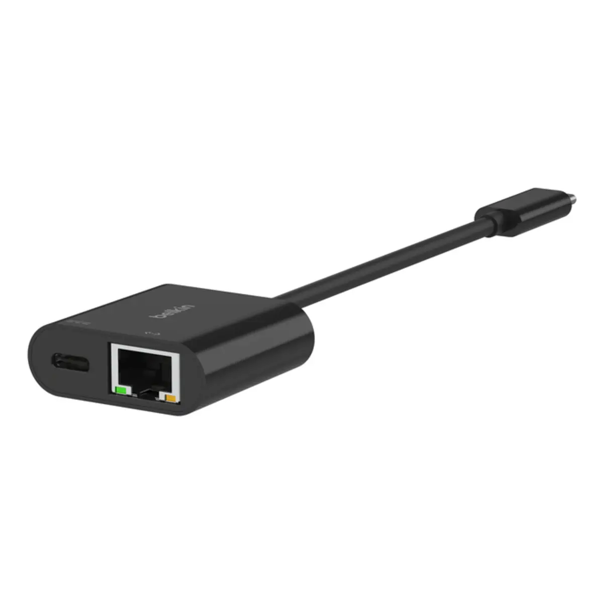 Netzwerkadapter USB-C Gigabit Ethernetx1 + USB-C (nur Spannungsversorgung) Schwarz
