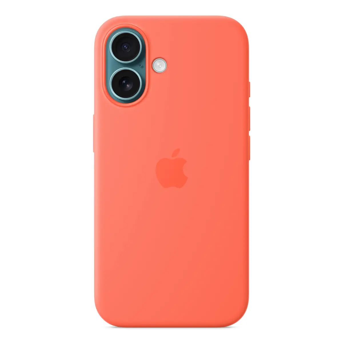 Silikon Case mit MagSafe für iPhone 16 Mandarine