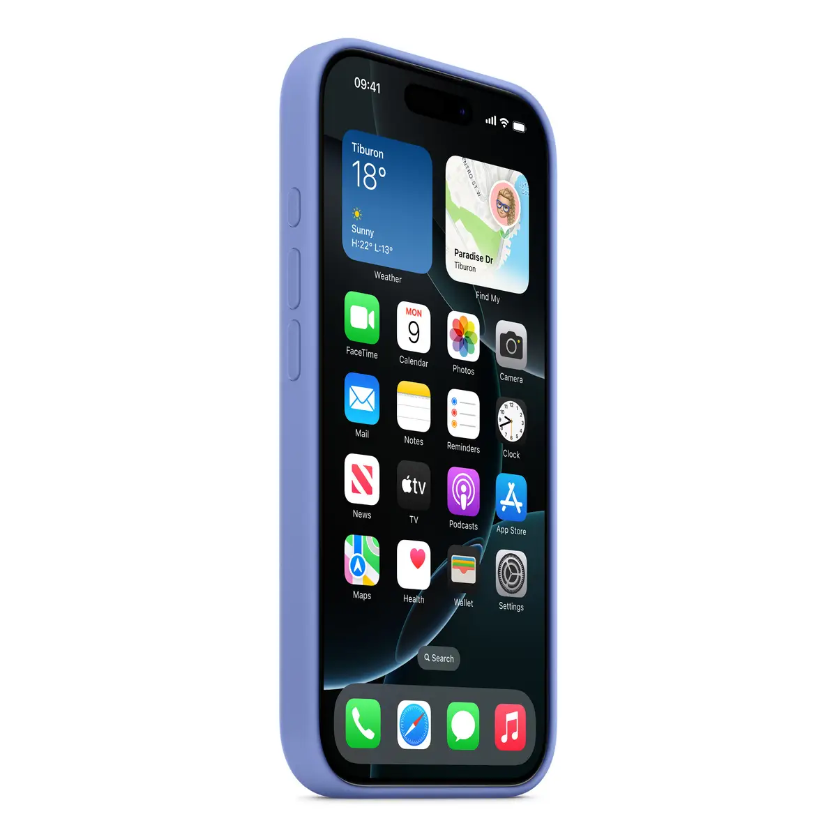 Silikon Case mit MagSafe für iPhone 16 Pro Veilchen