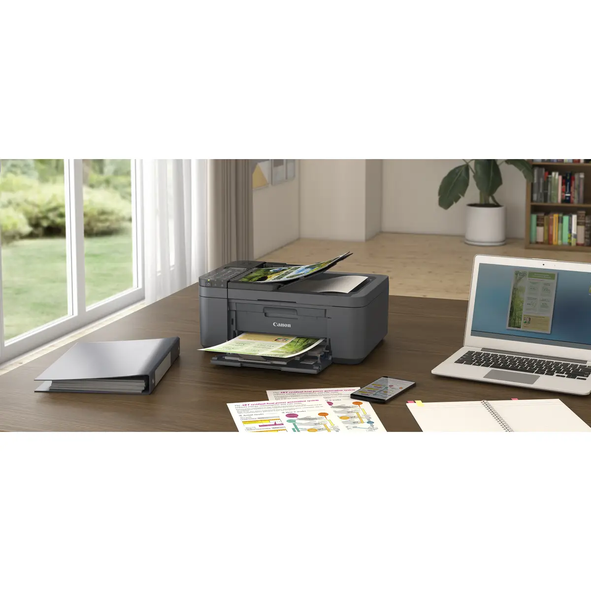 PIXMA TR4755i Multifunktionsdrucker Farbe Tintenstrahl A4 (210 x 297 mm) Legal (216 x 356 mm) (Original) A4/Legal (Medien) bis zu 6.4 Seiten/Min. (Kopieren) bis zu 8.8 ipm (Drucken) 100 Blatt 33.6 Kbps USB 2.0