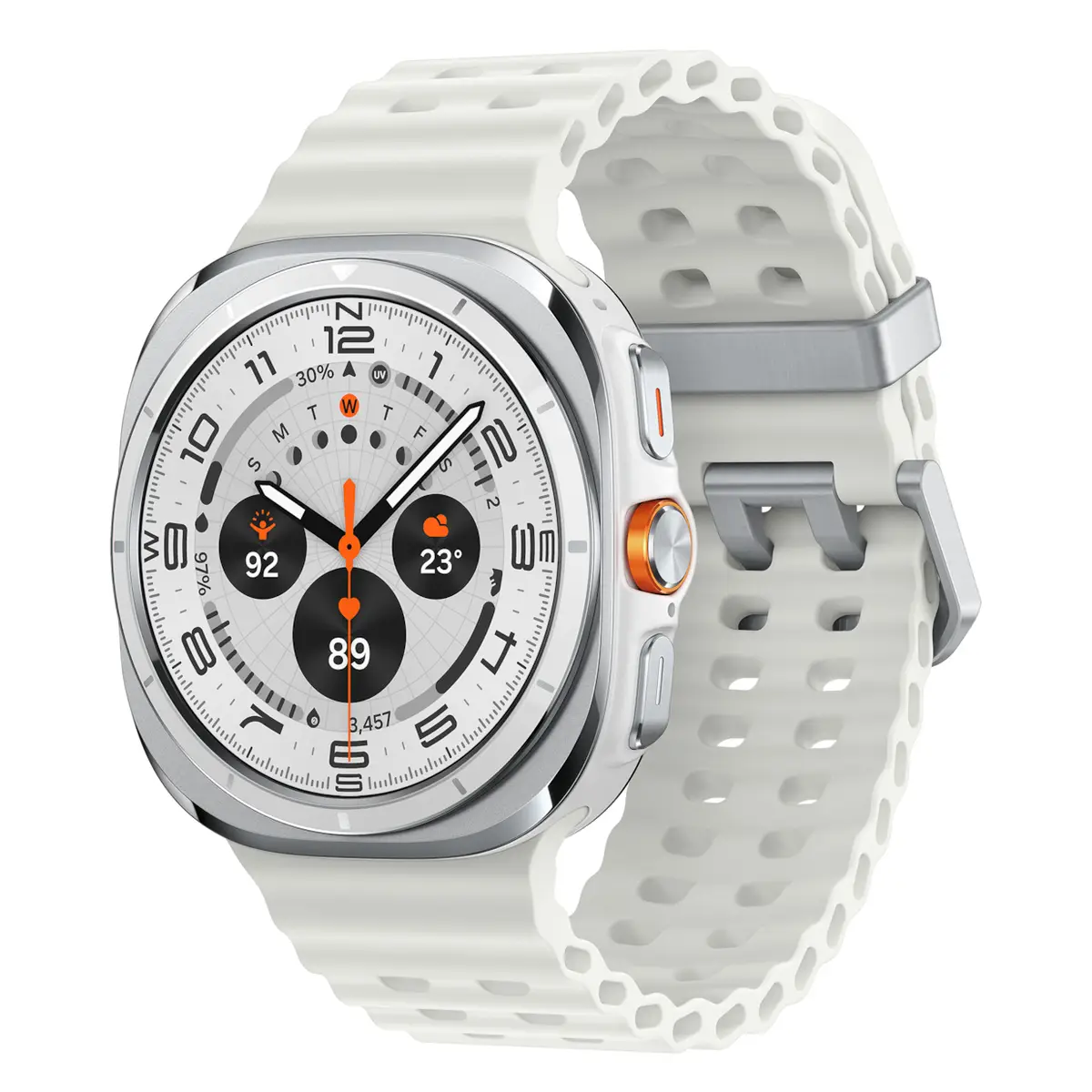 Galaxy Watch Ultra Titan 3,8cm (1,5") 47mm Marineband WLAN 4G LTE Titanweiß/Weiß
