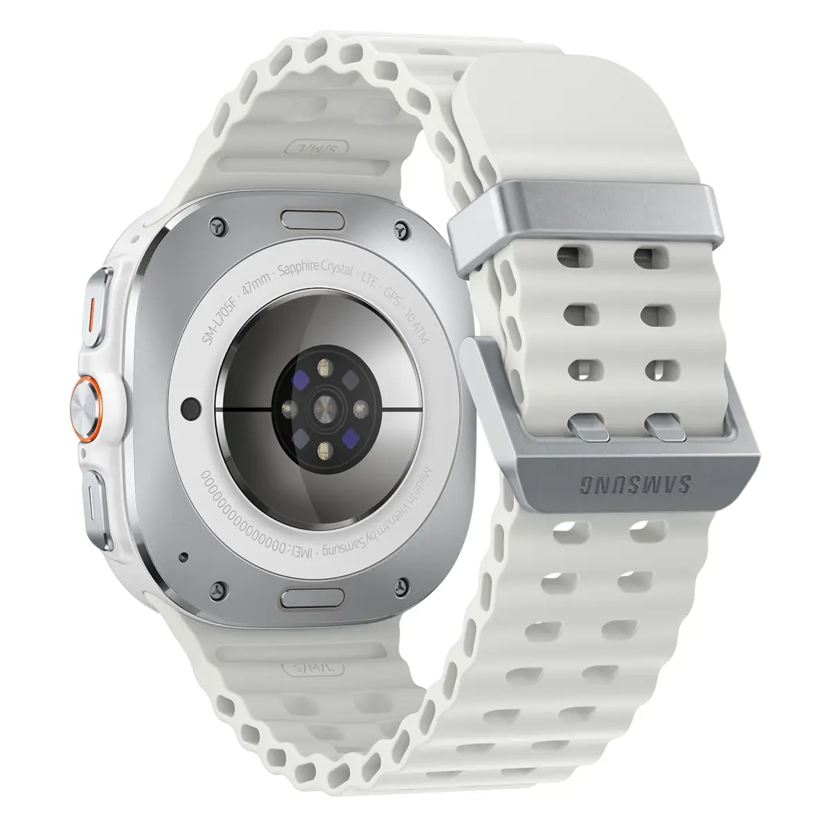Galaxy Watch Ultra Titan 3,8cm (1,5") 47mm Marineband WLAN 4G LTE Titanweiß/Weiß