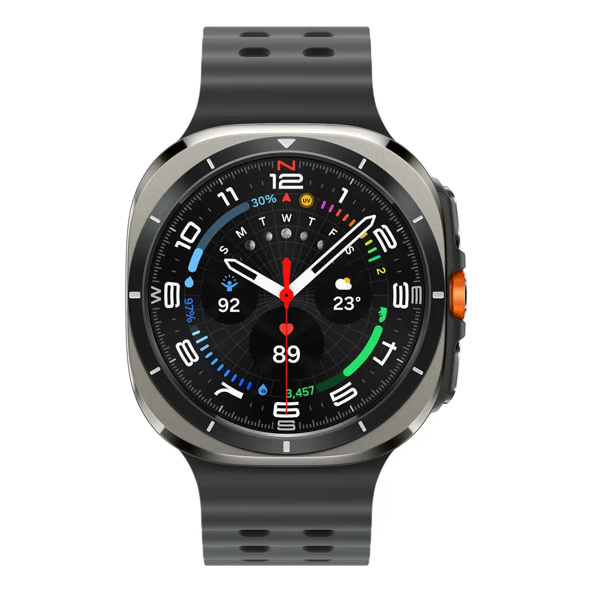 Galaxy Watch Ultra Titan 3,8cm (1,5") 47mm Marineband WLAN 4G LTE Titansilber/Dunkelgrau