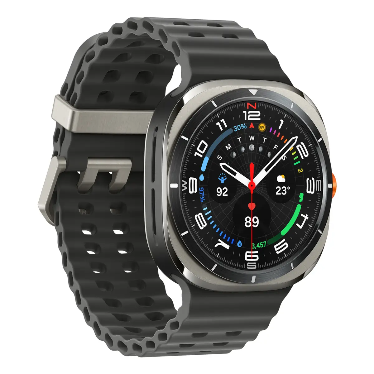 Galaxy Watch Ultra Titan 3,8cm (1,5") 47mm Marineband WLAN 4G LTE Titansilber/Dunkelgrau