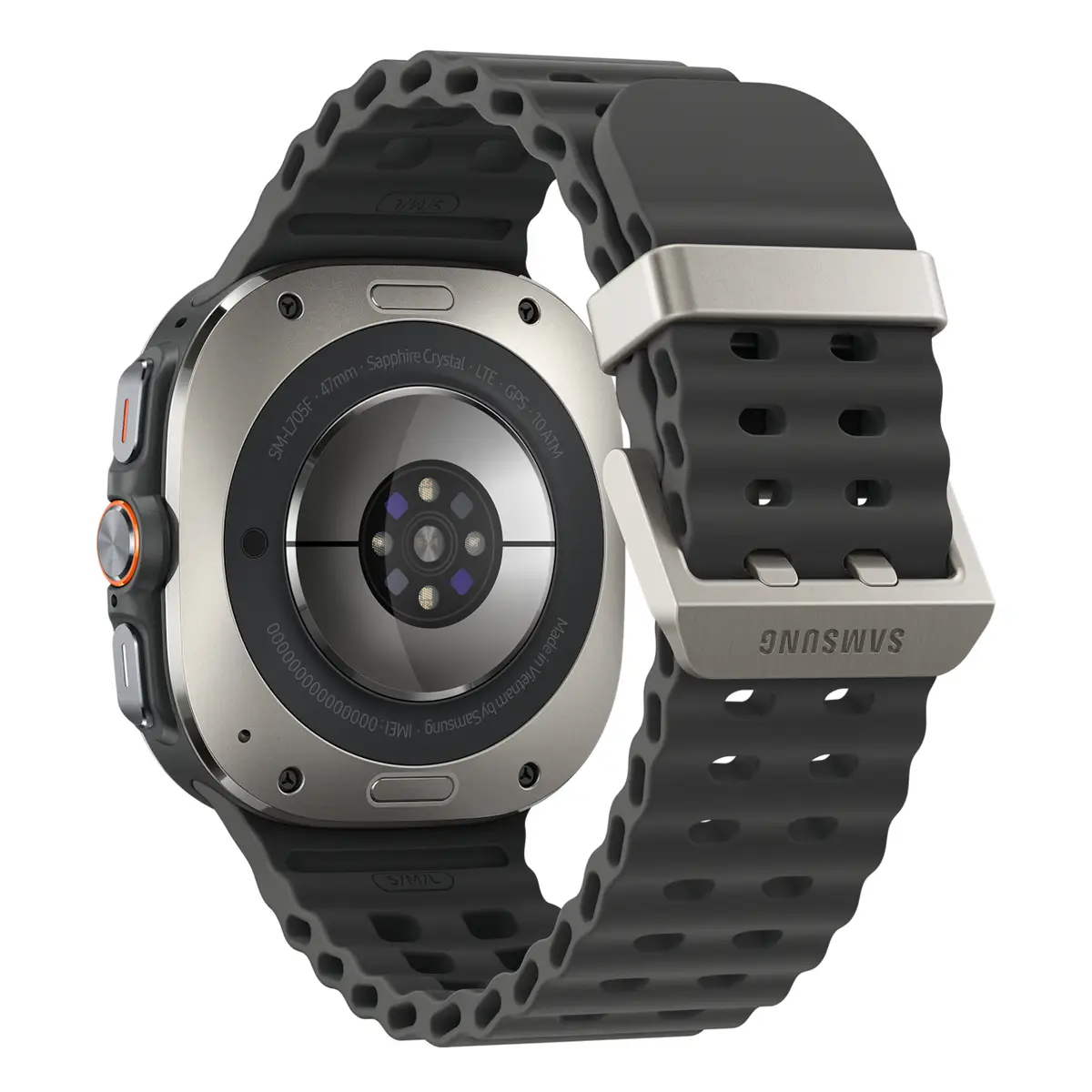 Galaxy Watch Ultra Titan 3,8cm (1,5") 47mm Marineband WLAN 4G LTE Titansilber/Dunkelgrau