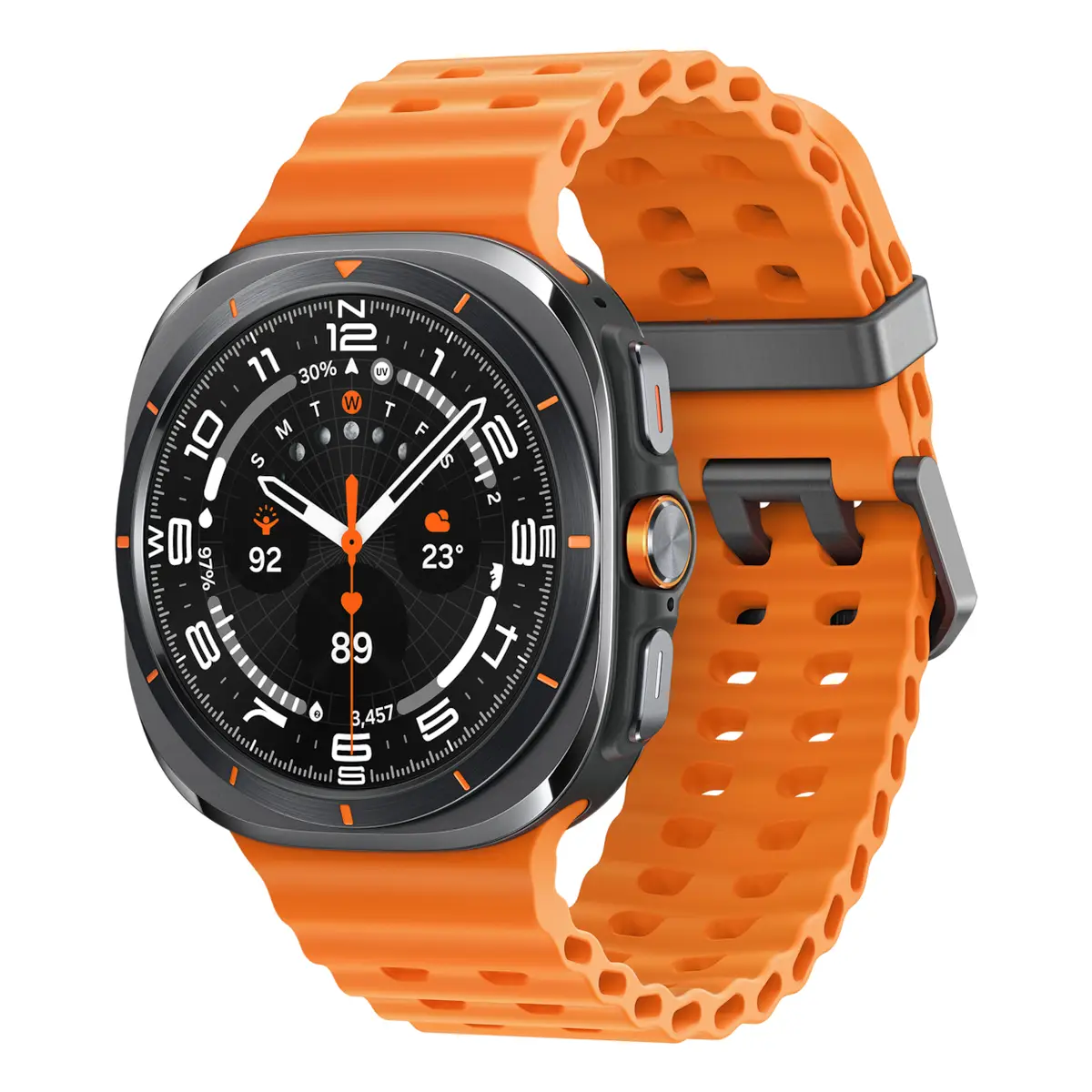 Galaxy Watch Ultra Titan 3,8cm (1,5") 47mm Marineband WLAN 4G LTE Titanweiß/Orange