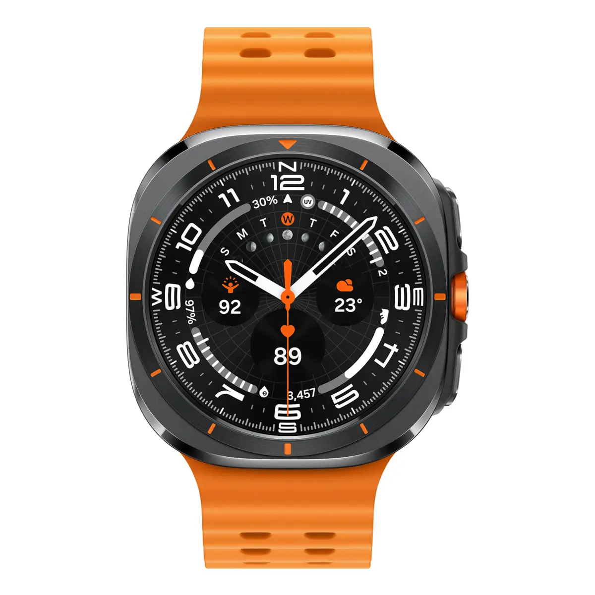 Galaxy Watch Ultra Titan 3,8cm (1,5") 47mm Marineband WLAN 4G LTE Titanweiß/Orange