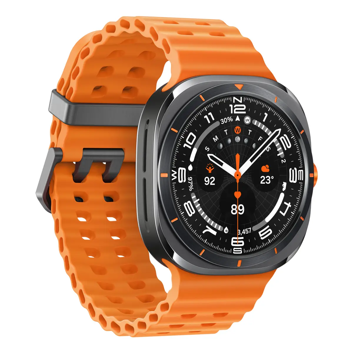 Galaxy Watch Ultra Titan 3,8cm (1,5") 47mm Marineband WLAN 4G LTE Titanweiß/Orange