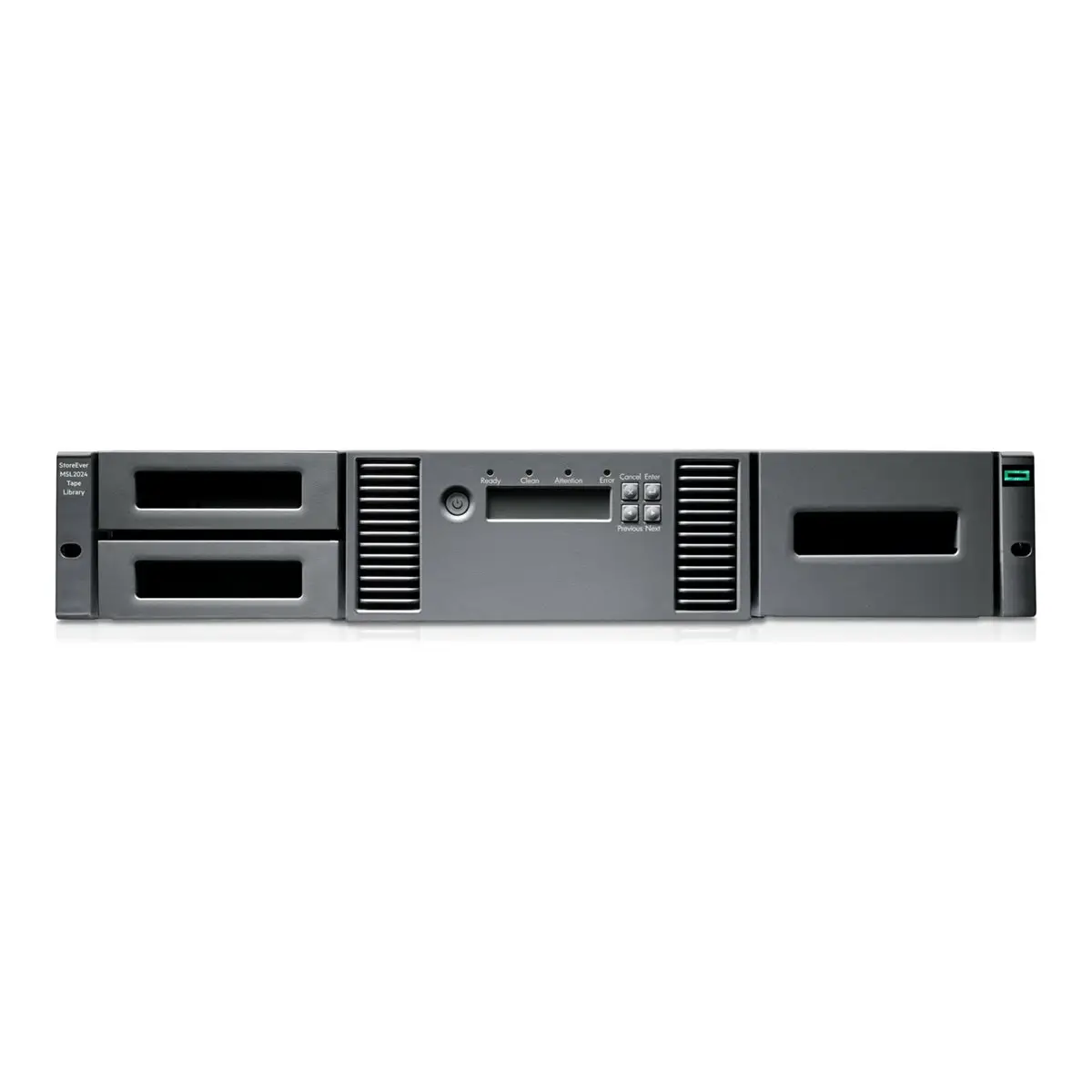 HPE StoreEver MSL2024 Bandbibliothek 288 TB/720 TB 24 Steckplätze LTO Ultrium (12 TB / 30 TB) x 1 Ultrium 8 SAS-2 Rack einbaufähig 2U