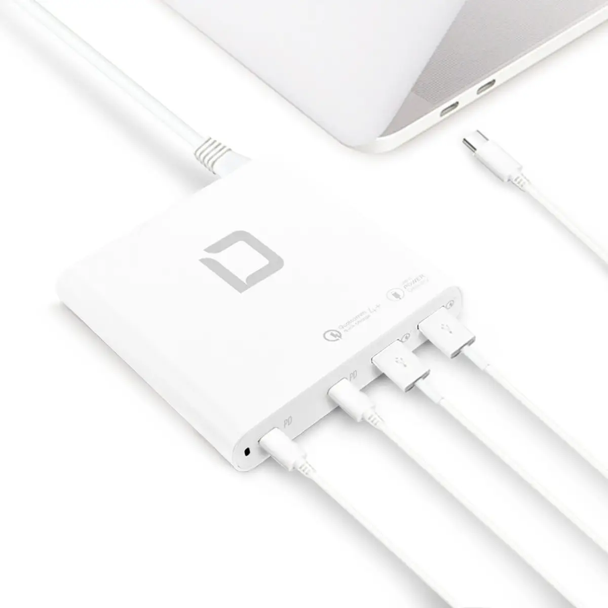 D31893 Ladegerät für Mobilgeräte Laptop, Smartphone, Tablets Weiß Schnellladung Drinnen