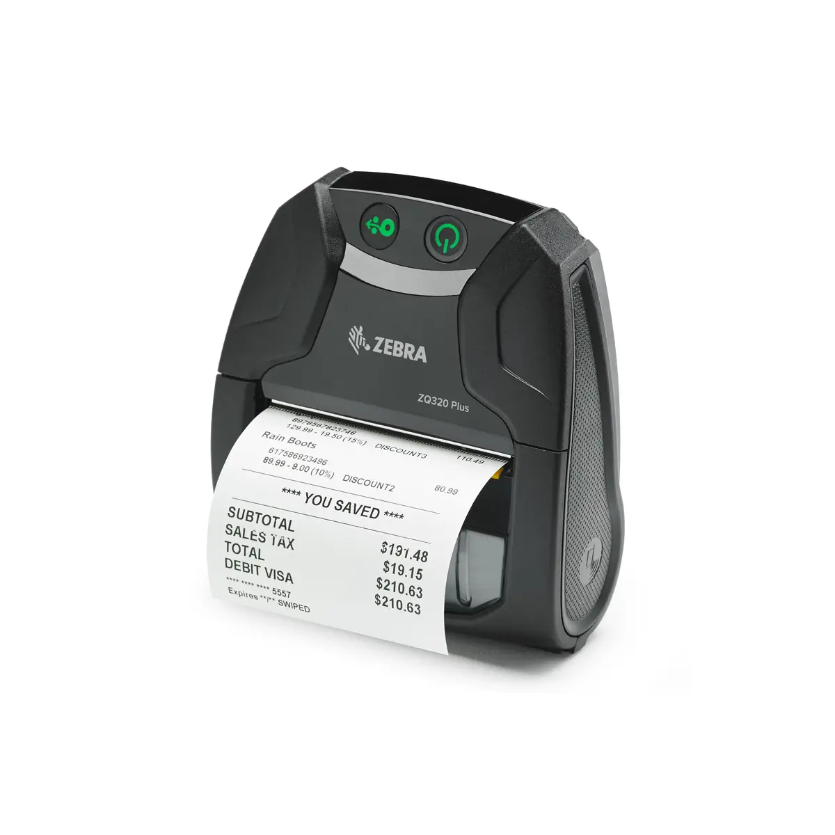 ZQ320 Plus Mobildrucker, Outdoor, USB-C, BT (BLE), WLAN, NFC, 8 Punkte/mm (203dpi)