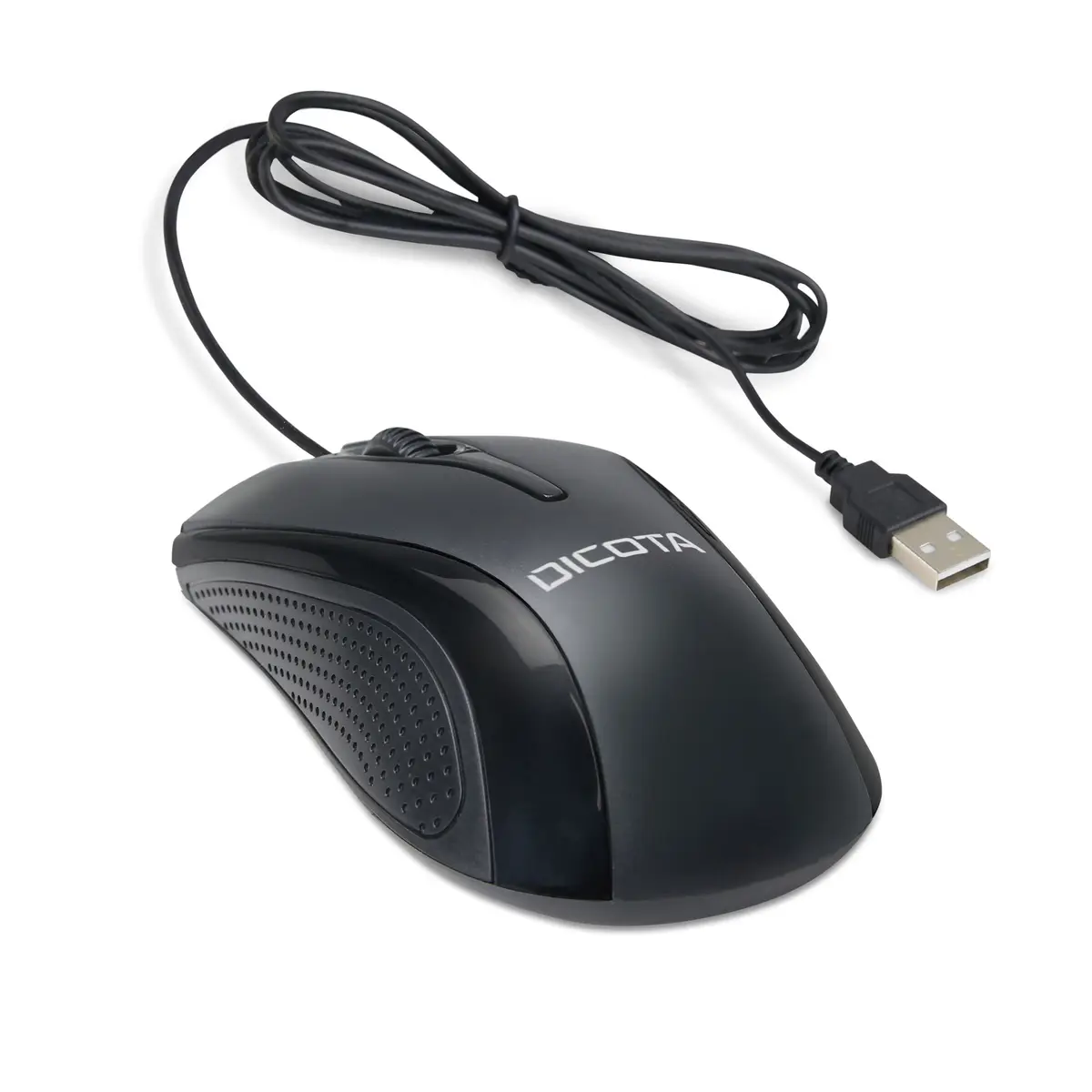 Wired Mouse 3 Tasten USB Laser rechts- und linkshändig Schwarz