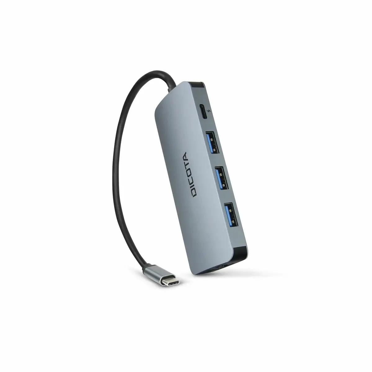 USB-C 8-in-1 Dockingstation Multi Hub 4K PD 100W Silber