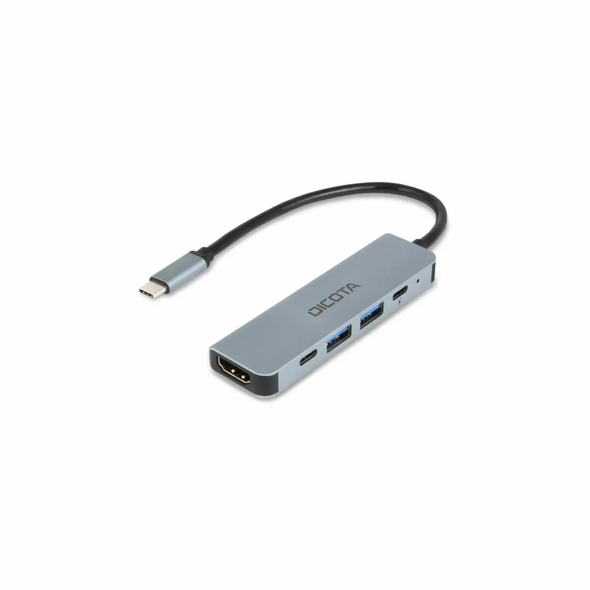 USB-C 5-in-1 Dockingstation Charging Hub 4K PD 100W Silber