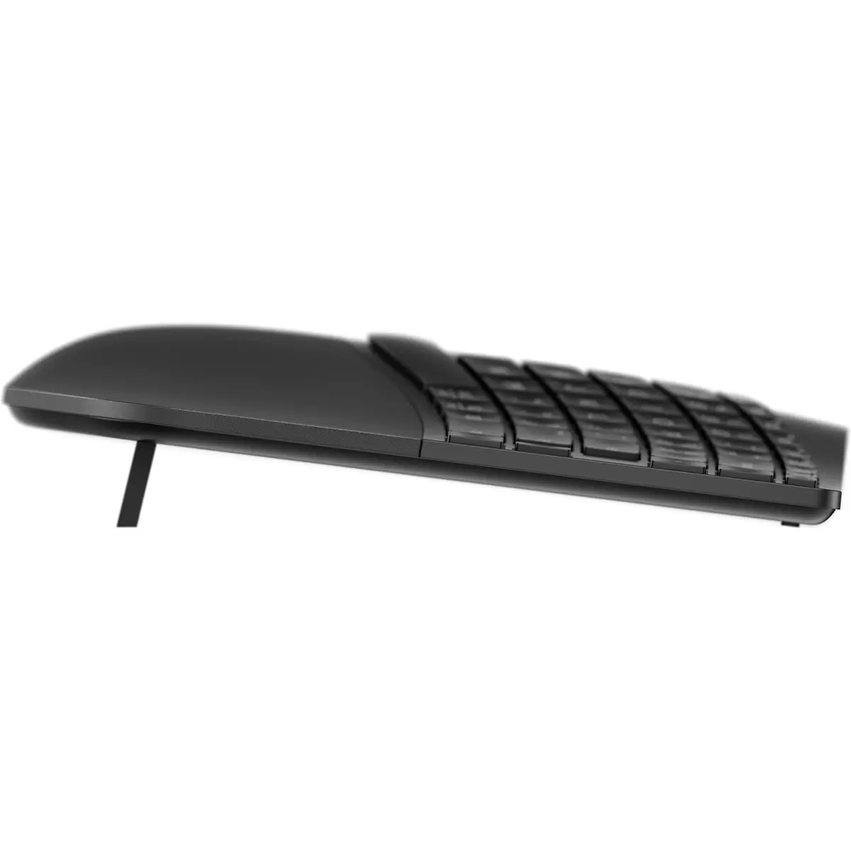 965 BLK Ergonomic Wireless Keyboard, Volle Größe (100%), Kabellos, RF Wireless + Bluetooth, Membran Key Switch, Schwarz
