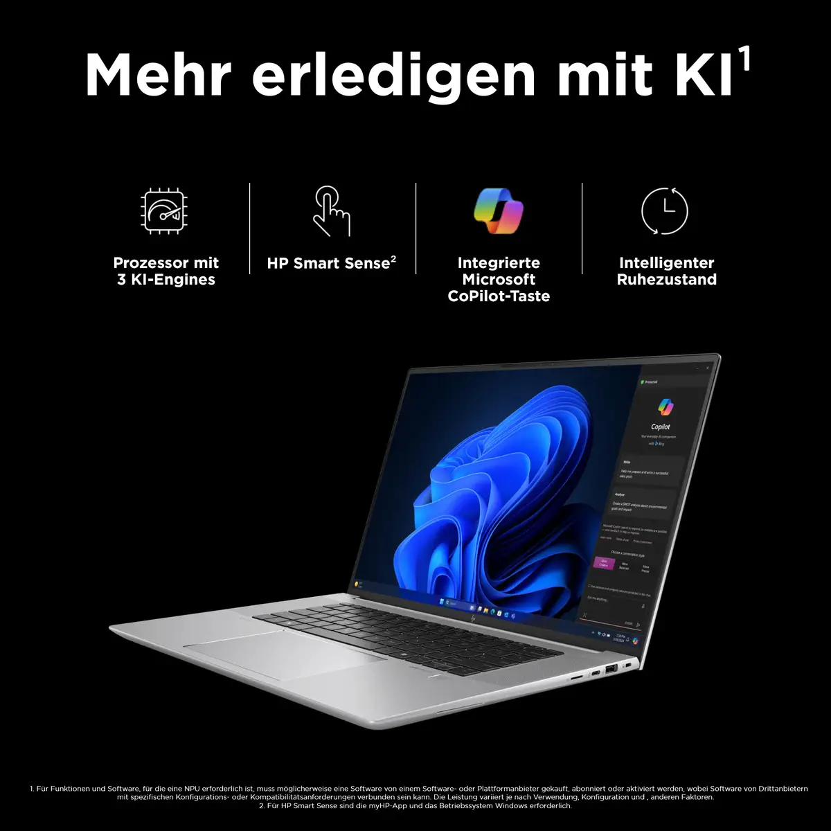 ZBook Studio G11, Intel Core Ultra 9, 40,6 cm (16"), 3840 x 2400 Pixel, 32 GB, 1 TB, Windows 11 Pro