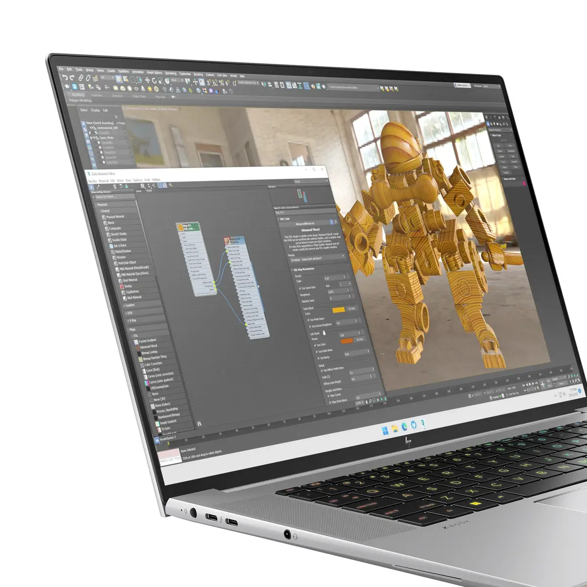 ZBook Studio G11, Intel Core Ultra 9, 40,6 cm (16"), 3840 x 2400 Pixel, 32 GB, 1 TB, Windows 11 Pro