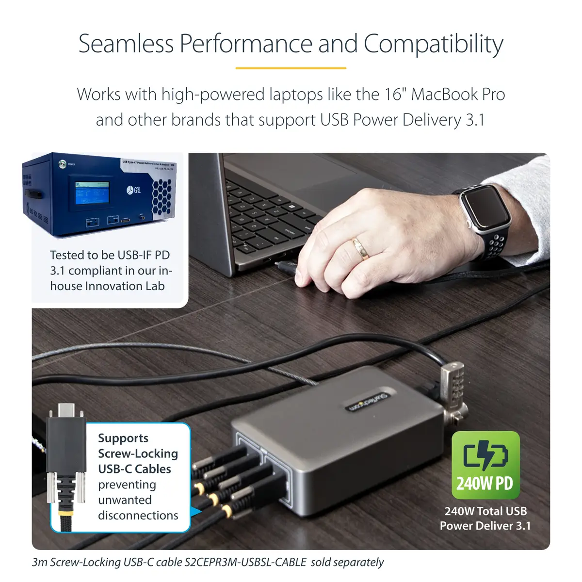StarTech 4-Port USB-C Charger Single Port 140W EPR Netzteil