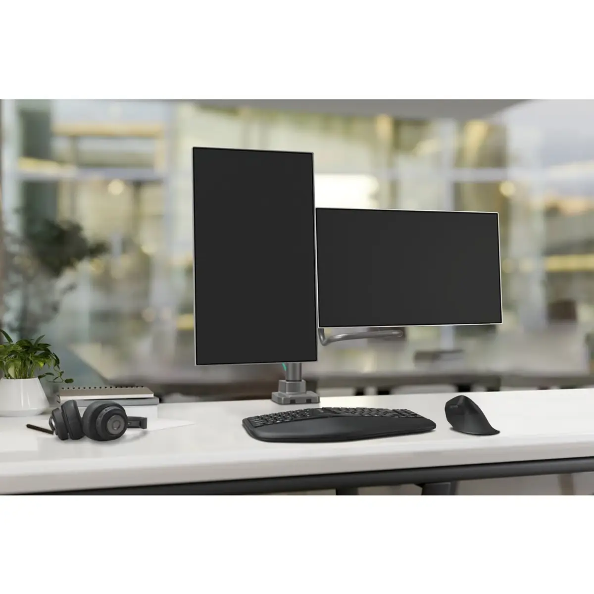 SmartFit Tischmontage für 2 Monitore