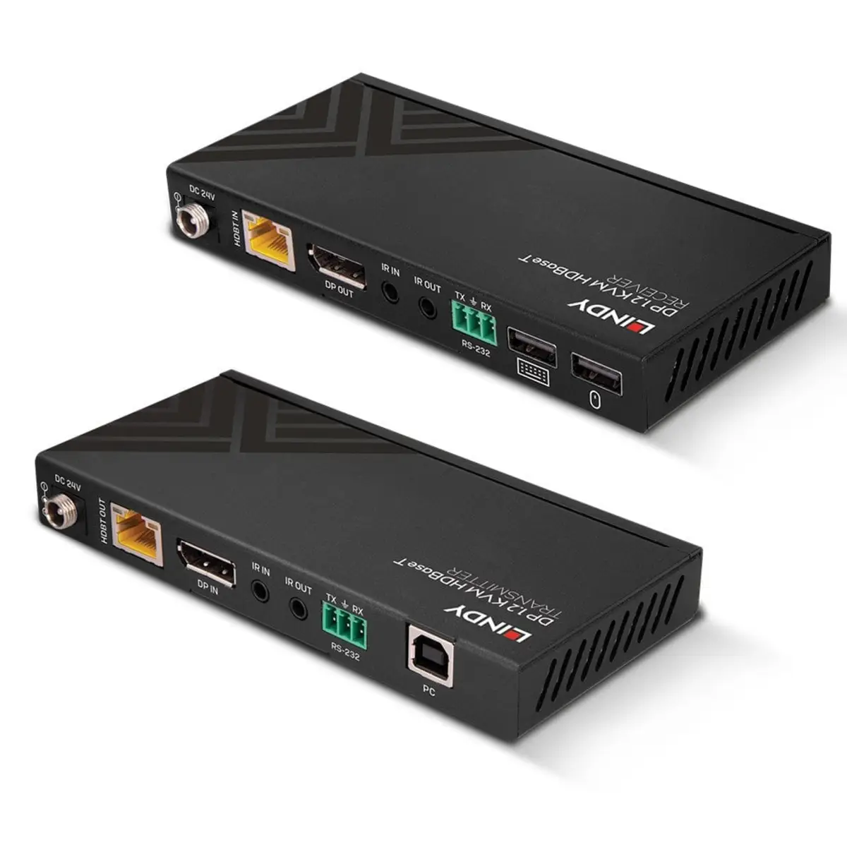 Sender und Empfänger KVM / Audio / Serial / Infrared Extender HDBaseT über CAT 6 bis zu 150 m