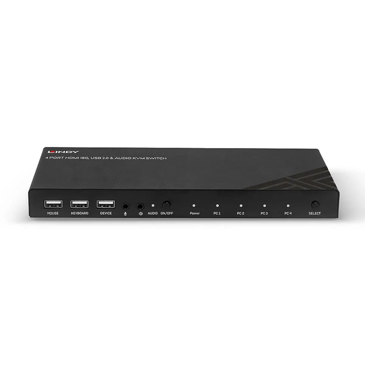 4 Port KVM Switch HDMI 4K60, USB 2.0 & Audio