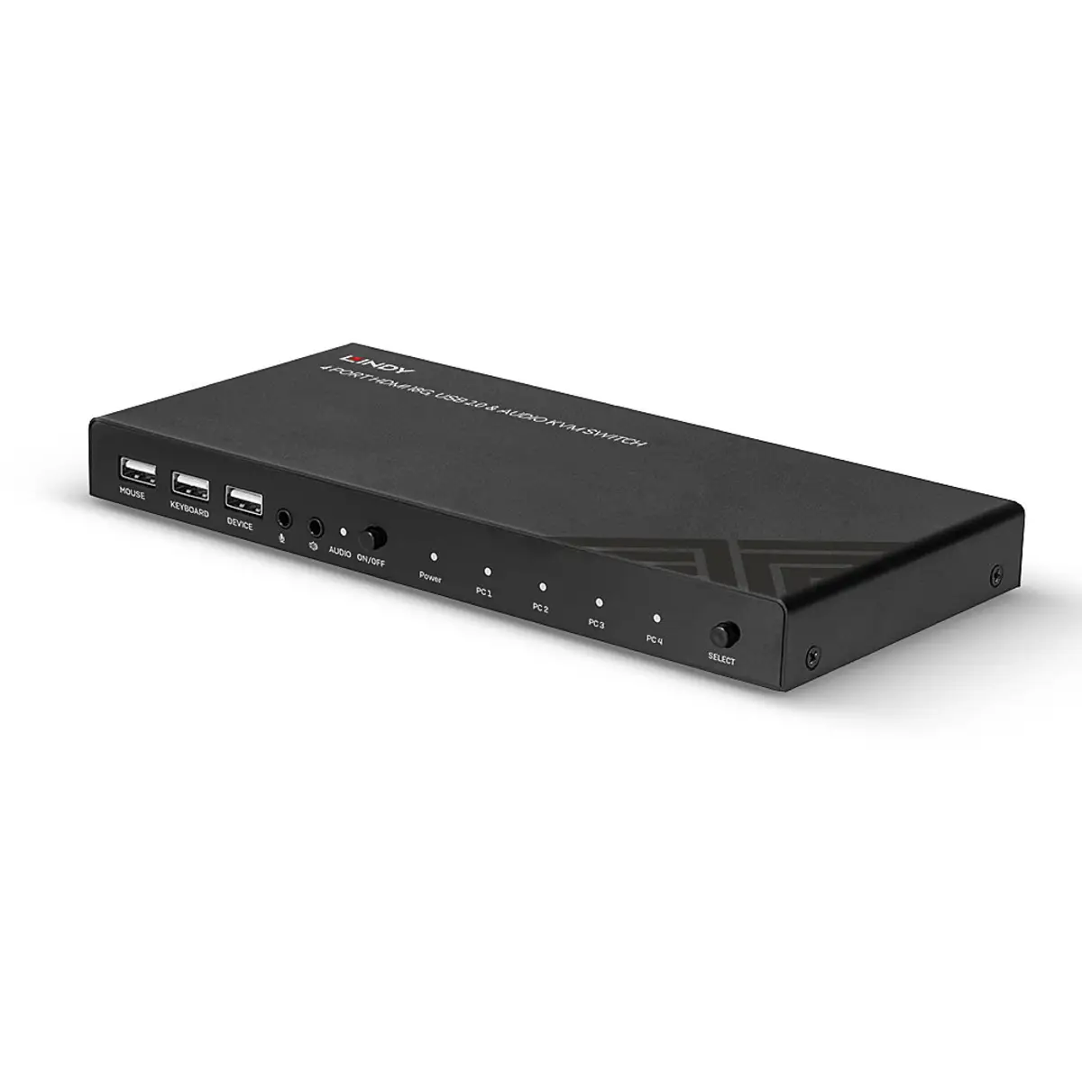 4 Port KVM Switch HDMI 4K60, USB 2.0 & Audio