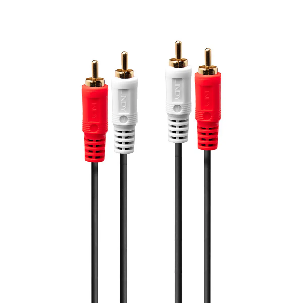 Audio-Kabel 1 m 2 x RCA Rot, Weiß
