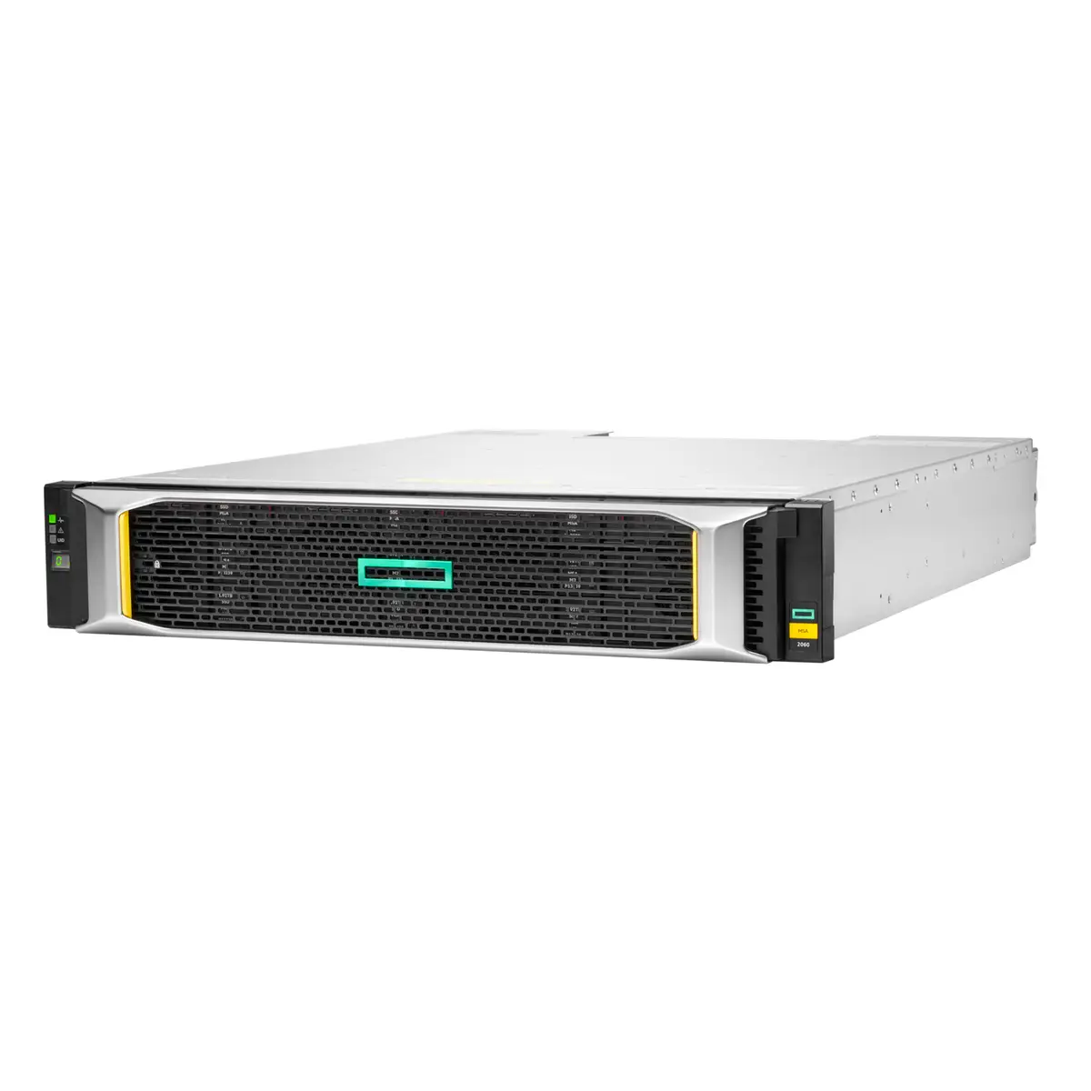 HPE MSA 2060 Disk-Array 0 TB Rack (2U) Schwarz, Silber