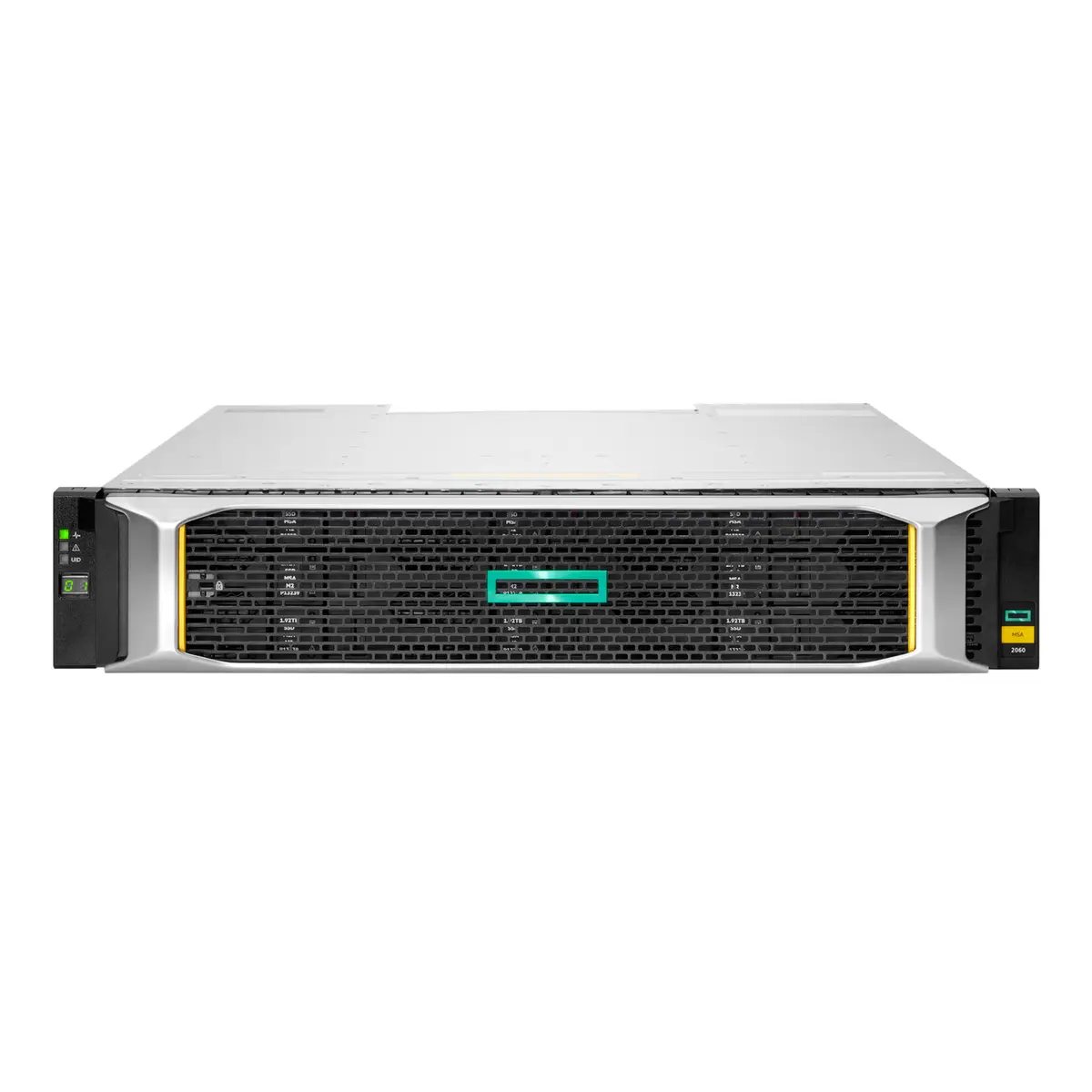 HPE MSA 2060 Disk-Array 0 TB Rack (2U) Silber, Schwarz